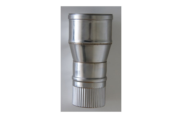 ADAPTADOR PARED SIMPLE A PARED DOBLE PELLET INOX 316L Ø80MM A Ø80-130MM  ADPSD8064J 1
