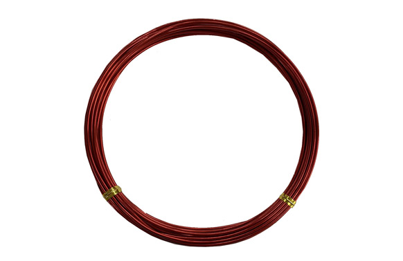 ALAMBRE ALUMINIO ROLLO ROJO 1,5 MM X 5 M 39099 1