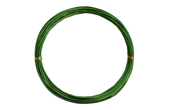 ALAMBRE ALUMINIO ROLLO VERDE 1,5 MM X 5 M 39100 1