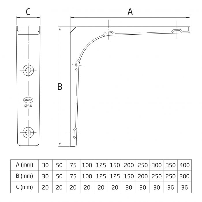 ANGULO 2-30 ZINCADO DISPLAY AMIG 2