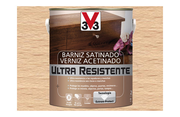 Barniz interior al agua ultra resistente satinado