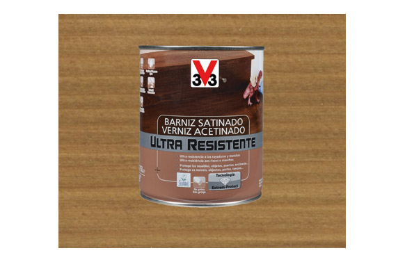 BARNIZ INTERIOR AL AGUA ULTRA RESISTENTE SATINADO 750 ML ROBLE OSCURO 056646 1