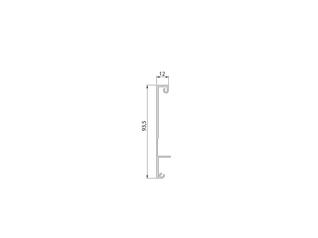 BARRA VERTEX BLANCO   1.1 MT     3172412 3