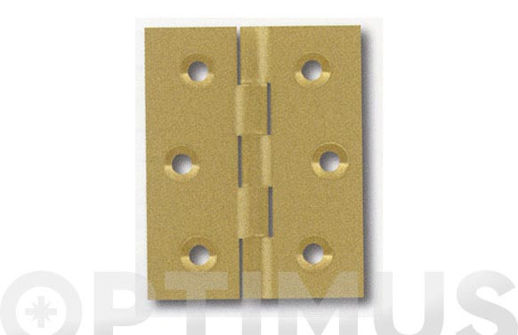 BISAGRA LATON SIN REMATE  80 X 60 MM 130