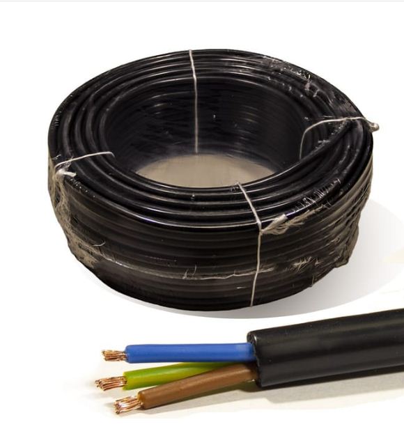 BOBINA CABLE MANGUERA PVC NITRILO 0,6/1KW 3G 1,5 NEGRO 40065 1