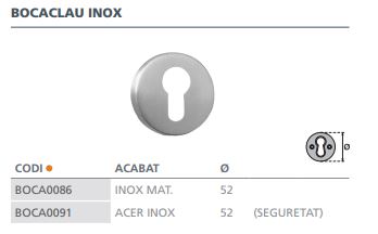 BOCALLAVE SEGURIDAD ACERO INOX 3