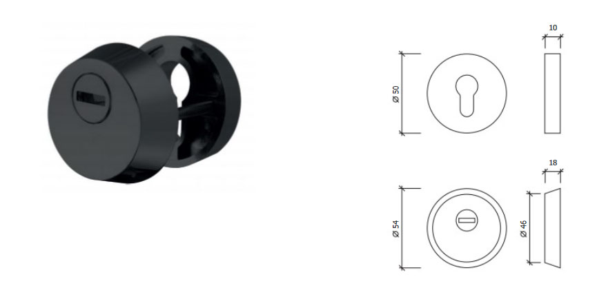 BOCALLAVE SEGURIDAD 8120 NEGRO GLK 1