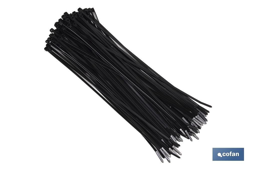 BRIDA NILON NEGRA 100 UDS 3,6 X 370 1