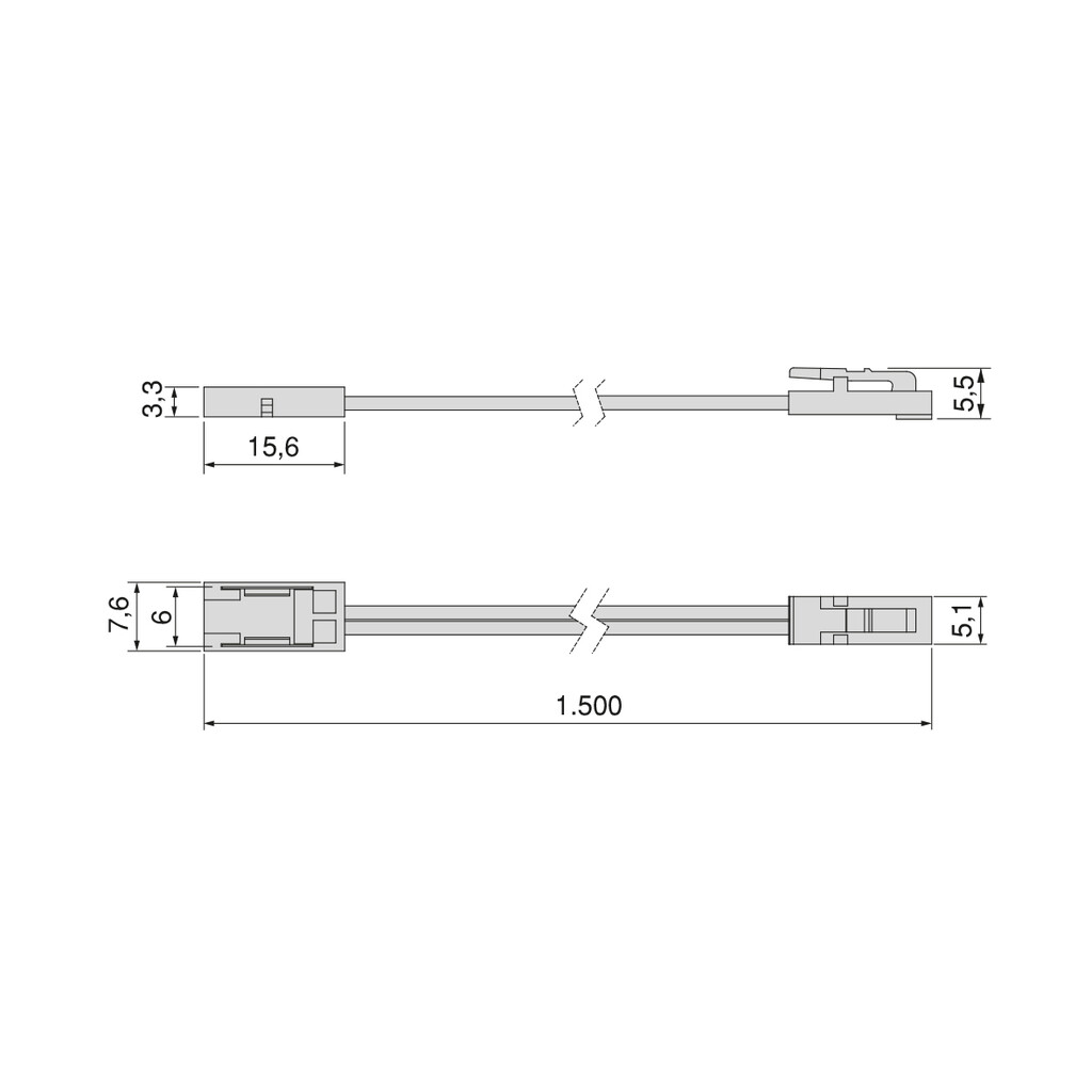 CABLE Z P/NEOLYNX 6MM MLD 5160420 2