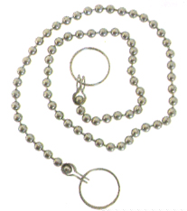 CADENA BOLAS FREGADERO BAÑÚ 4 MM 45 CM