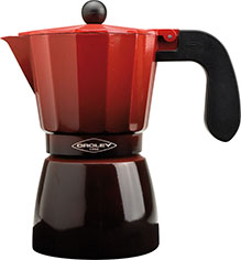 CAFETERA ALUMINIO INDUCCION ECOFUND ROJA 12 TAZAS 215070500 1