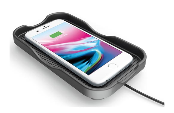CARGADOR AUTO INALAMBRICO BANDEJA FAST CHARGE MB-PHONEBOX 1