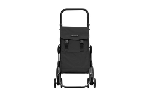 CARRO COMPRA 4 RUEDAS GIR NEGRO
