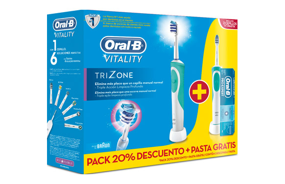 CEPILLO DENTAL (PACK 2U) ORAL-B DUO VITAL. TRIZONE 4210201156055 1
