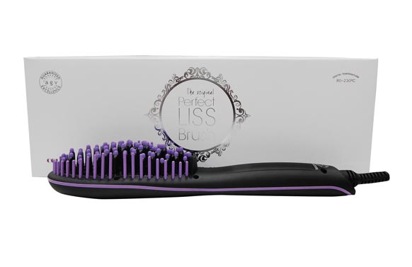 CEPILLO ALISADOR PELO NEGRO/PURPURA 1