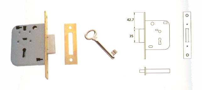 CERRADURA EMBUTIR SERIE 202003-50 H.LATO
