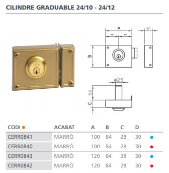 CERRADURA SOBREPONER JIS 24-10 I 3