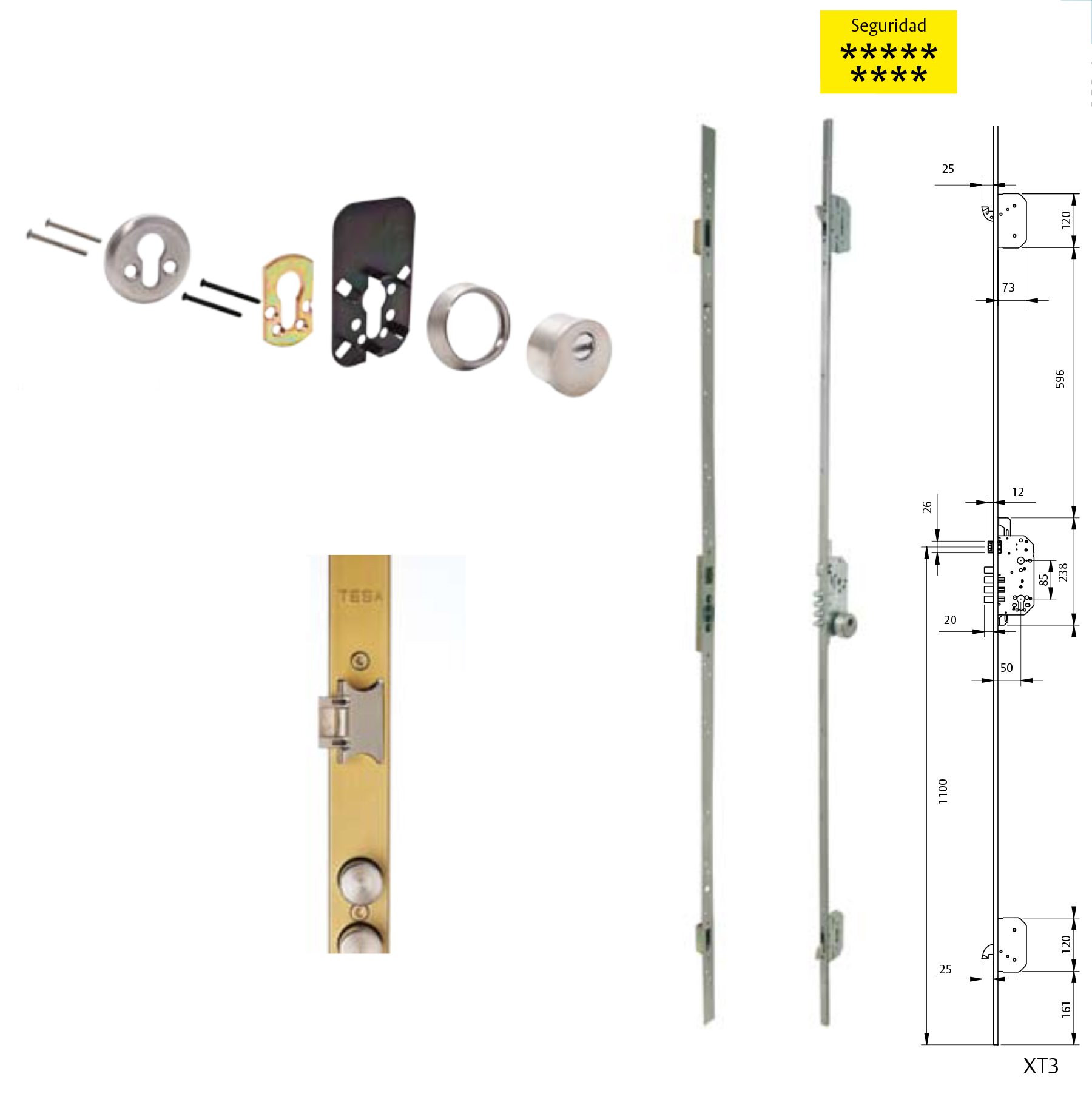 CERRADURA SEG. TESA PREMIUM XT358S75LI 1