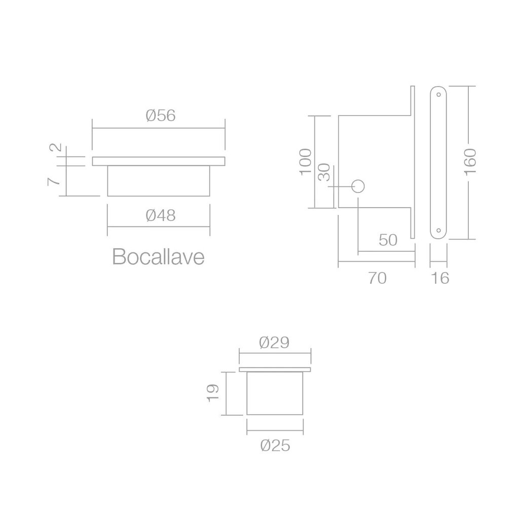 CERRADURA SCIVOLA KIT CUADR.50030008 CS 2