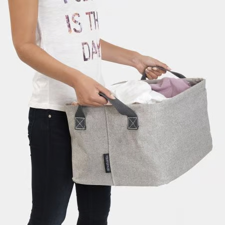 CESTA COLADA PLEGABLE 35L. GRIS 105685 3