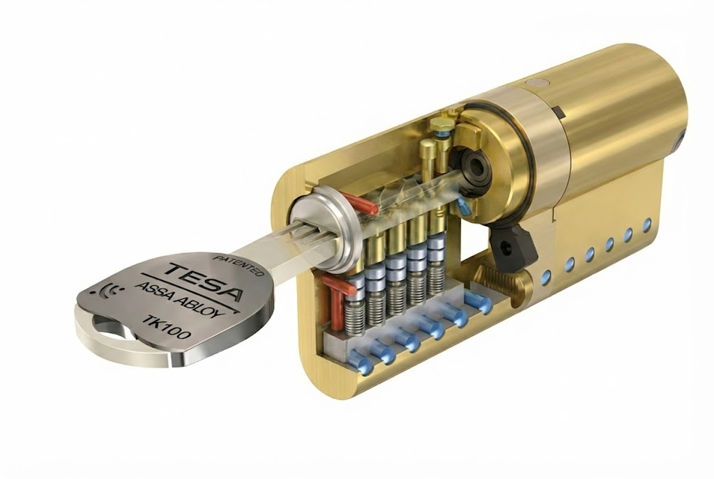 Cilindro tk100 leva larga, doble embrague
