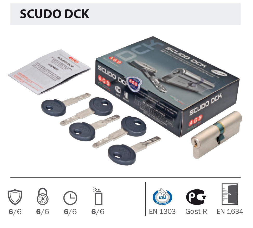 Cilindro embr scudo dck 80mm(50-30)niq.