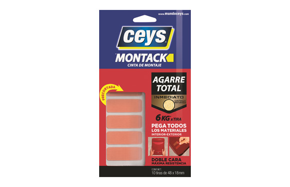 CINTA DOBLE CARA MONTACK XPRESS 10 TIRAS 48 MM X 18 MM 507207 1