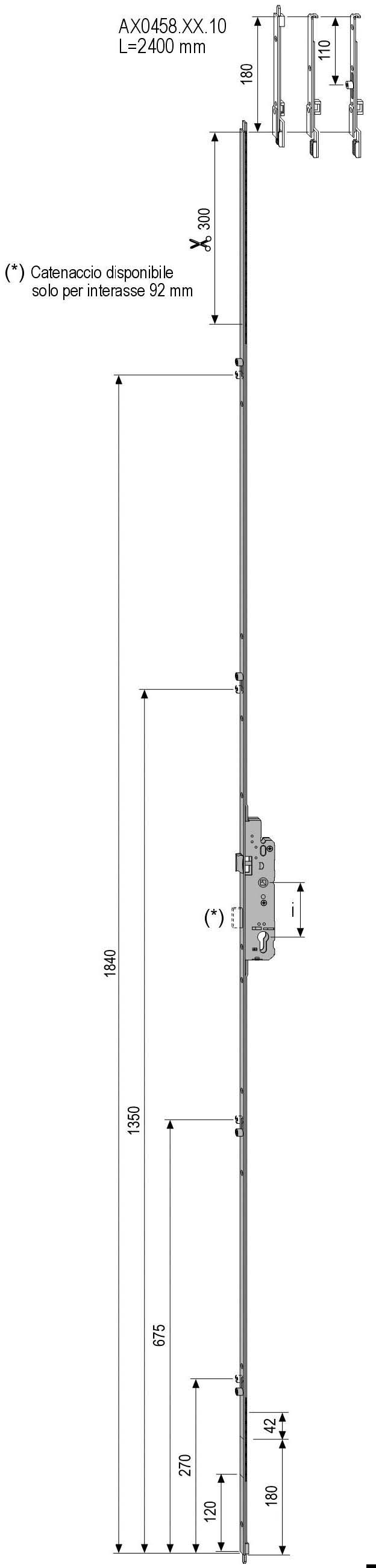 CREMONA 458.45MM. BALCON AGB 2 HOJAS