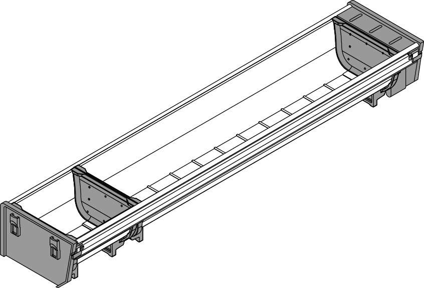 CUBERTERO BLUM 1 DIV. INOX ZSI.500BI1 2