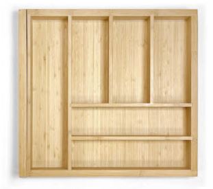 Cubertero bambu abedul ext.600-900 mader