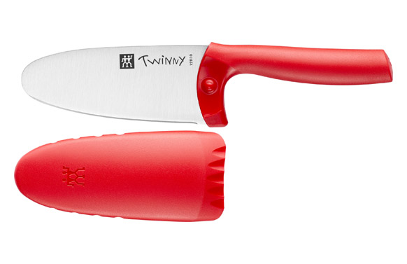 CUCHILLO INFANTIL SET CON PROTECTOR ROJO TWINNY KIDS 36550-101 1