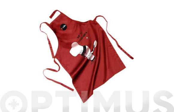 DELANTAL CHEF FUNDIX        F-DEL ROJO *