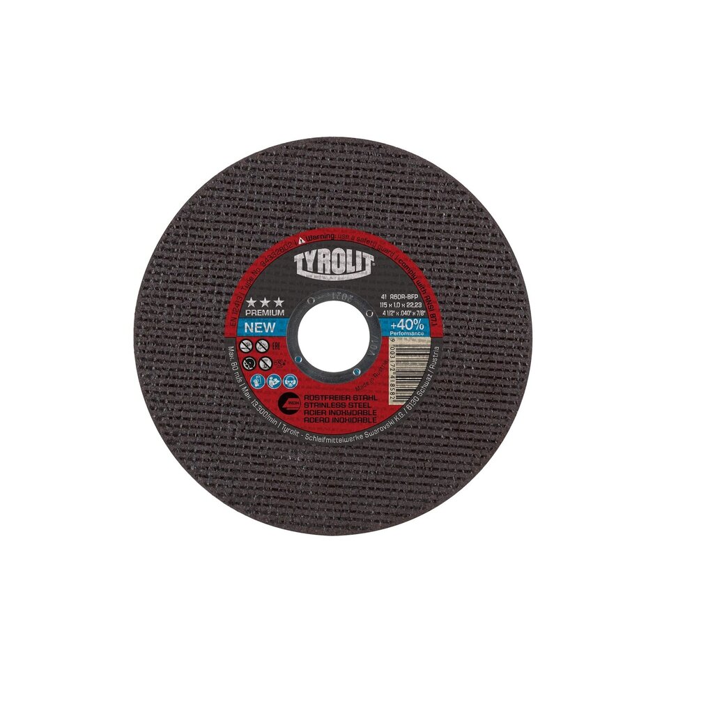 DISCO CORTE INOX PREMIUM  115 X 1 X 22 P