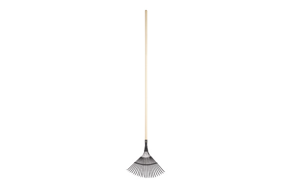 ESCOBA RECOGEHOJAS METALICMANGO DE MADER