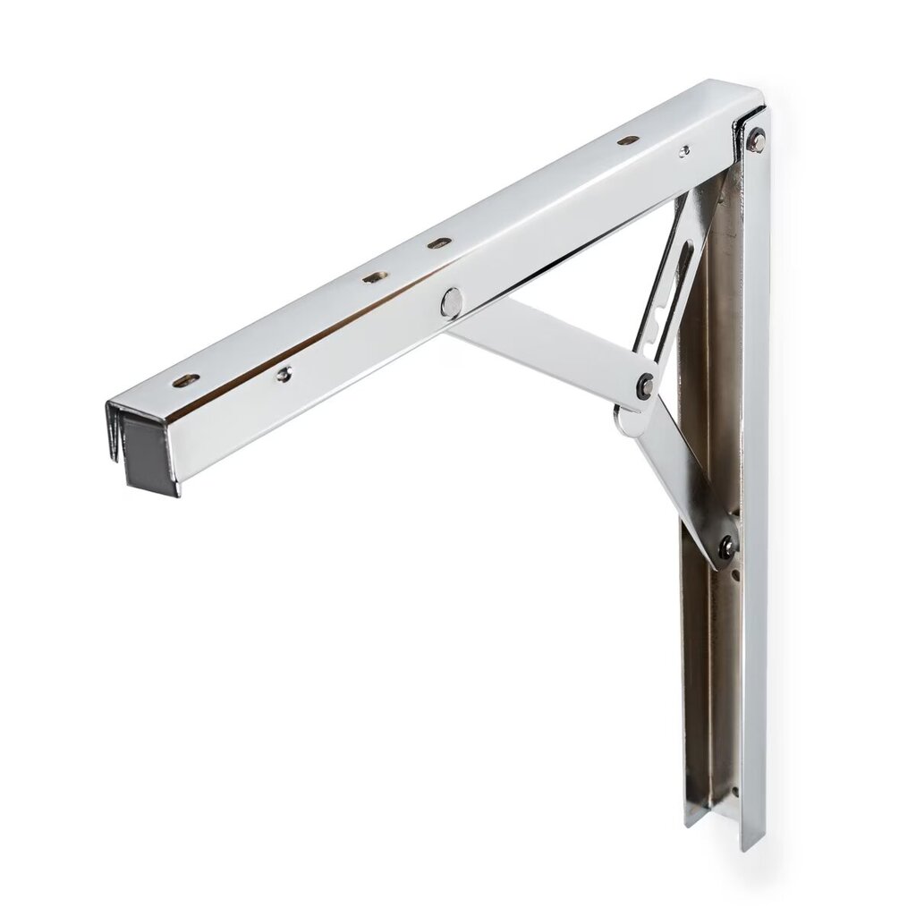 ESCUADRA PLEGABLE REFORZADA CROMADA 2 POSICIONES 40 X 40 CM 611 1