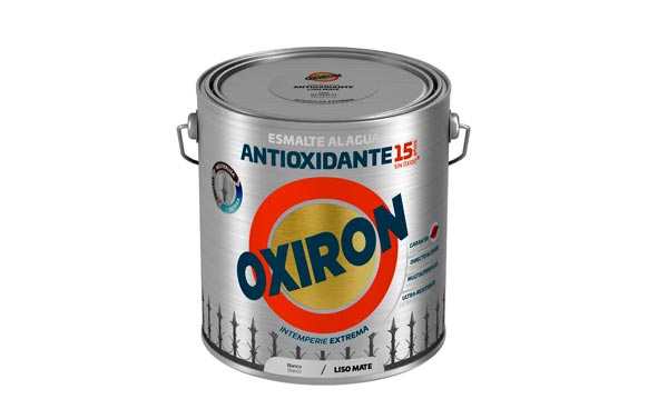 Esmalte antioxidante agua oxiron liso brillante