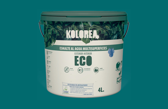 ESMALTE AL AGUA ECO SATINA750 ML VERDE J