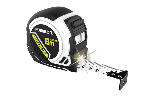 FLEXÓMETRO CON LUZ LED 8 M X 25 MM CABLE USB INCLUIDO PARA CARGAR LA BATERIA 29092D 1