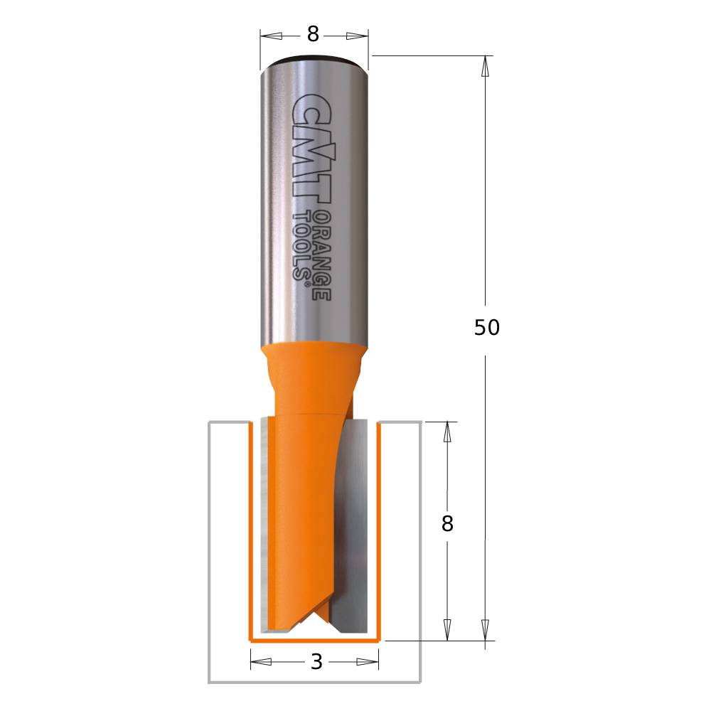 FRESA CMT RECTA HWM S8 3X8      91103011 1
