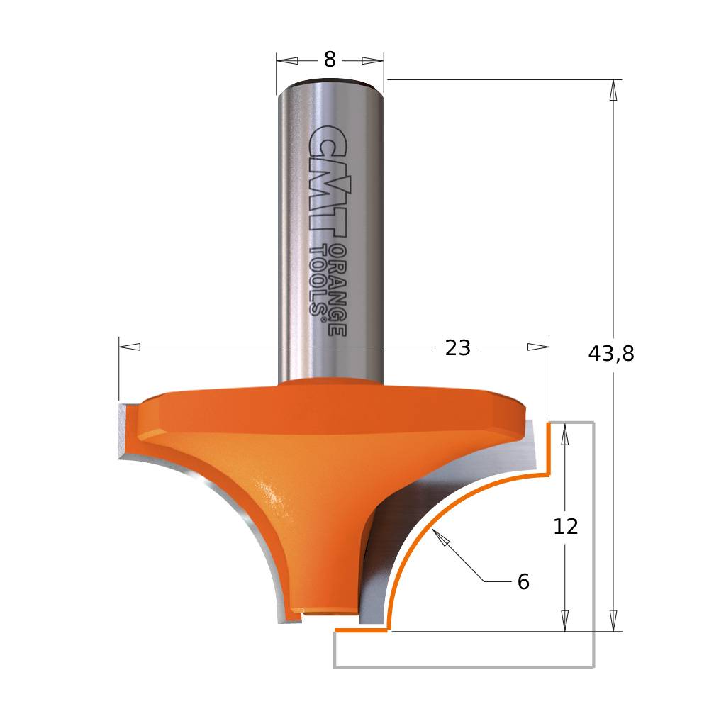 FRESA CMT RADIO CONCAVO HM      92706011
