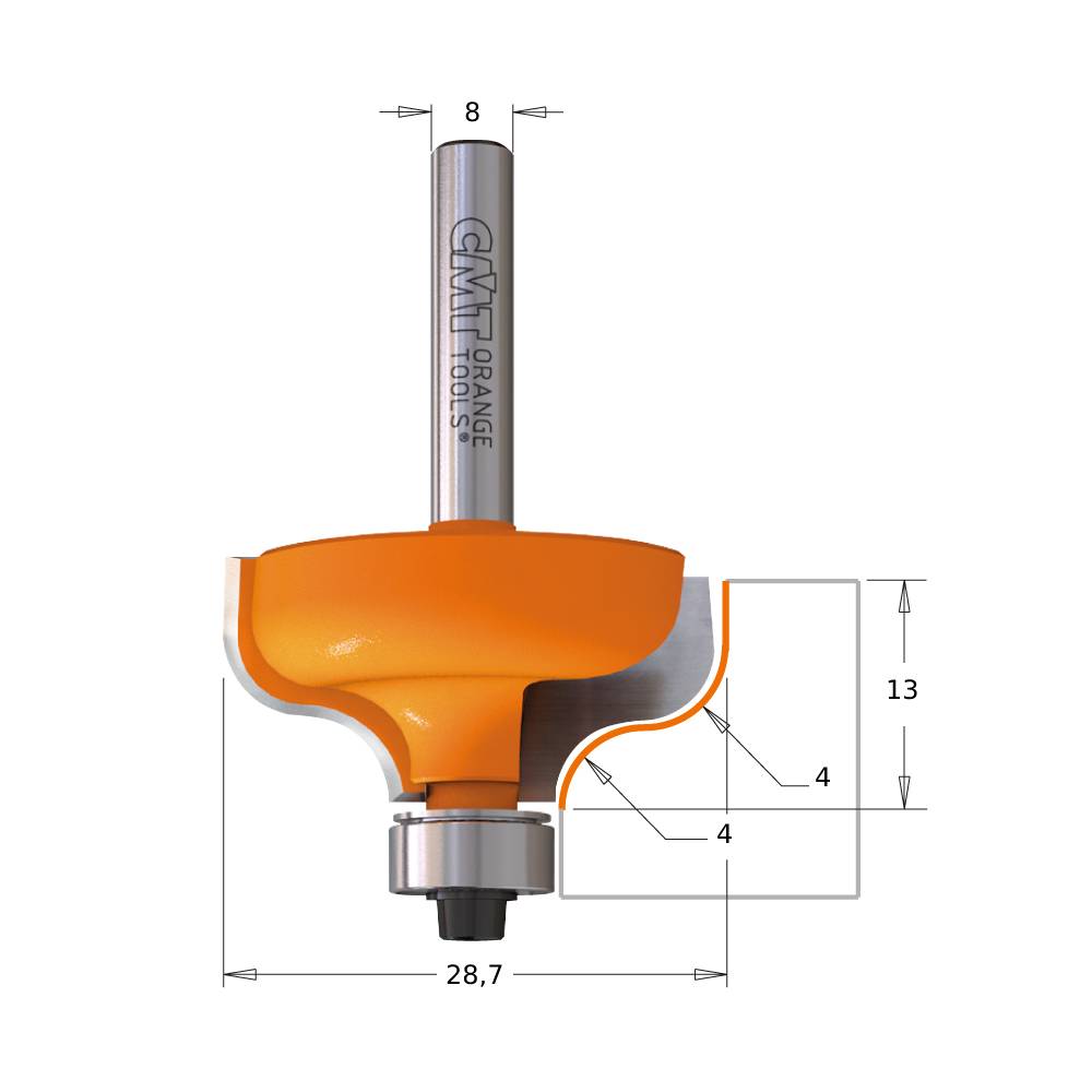 FRESA CMT PERF.C/ROD.HM D.28.7  95904011 1