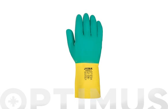 GUANTE LATEX BICOLOR FLOCATALLA 6