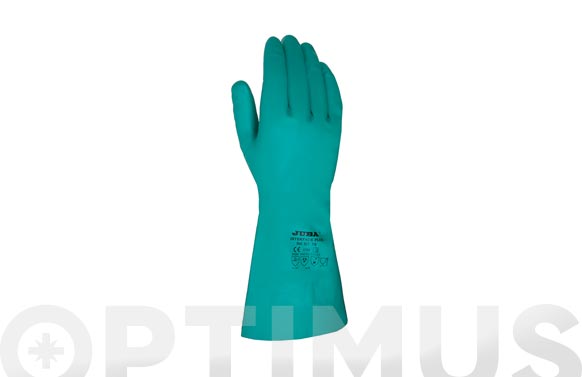Guante nitrilo verde interface plus