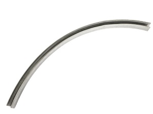 GUIA CURVA SUPER TECH 150 CM. PLATA BRIL