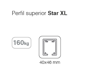 GUIA SAHECO STAR XL (160 KG) PLATA (MTS) 2