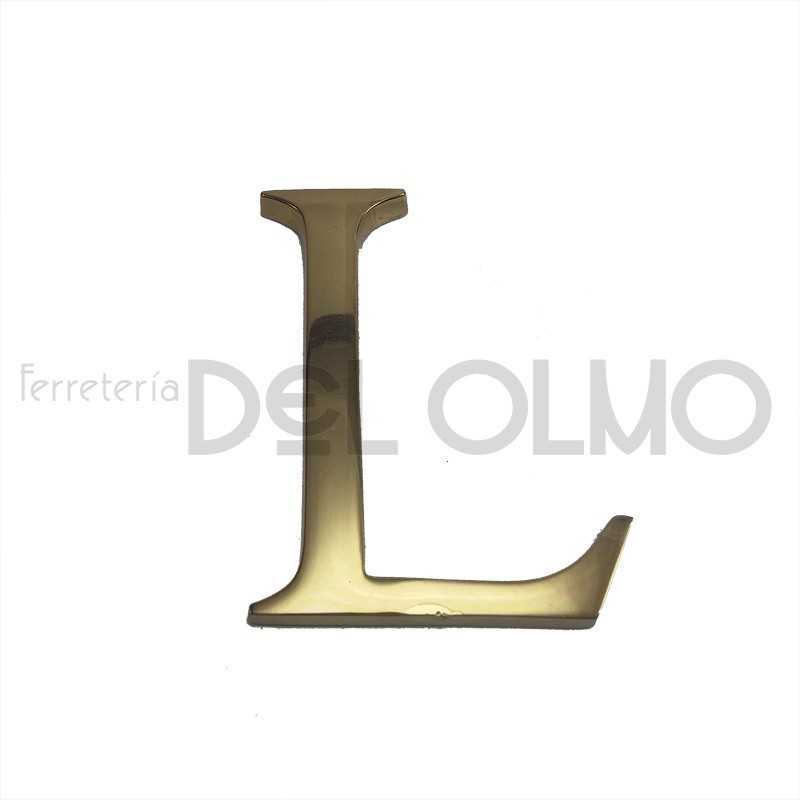 Letra (l) laton polid 100 mm4510120-blis