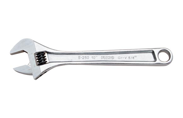 LLAVE AJUSTABLE MOLETA CENTRAL CROMADA 6