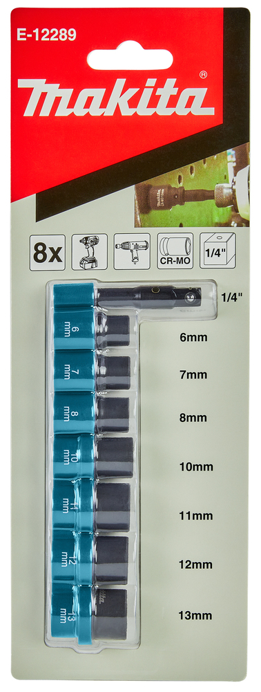 LLAVE VASOS IMPACTO 1/4' X 50 E-12289 2