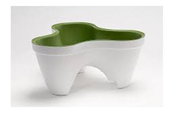 MACETERO APILABLE TRIPLE IVY PLANTER BLANCO 205565 1