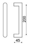 MANILLON CUBIC SLIK 210MM NIQ.MAT C349 2
